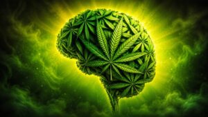 Drogas ilícitas e AVC: imagem de drogas ilustra estudo que liga cocaína, maconha e anfetaminas ao risco de derrame.